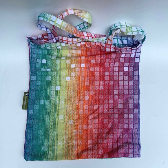 Lenny Lamb Mosaic Rainbow Tote Carry Shopping Bag - Picture 1 of 10